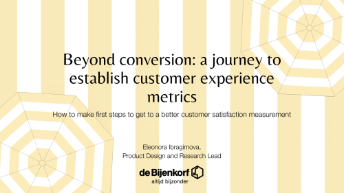 Beyond conversion: A journey to establish customer journey experience metrics